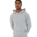 Mens Relaxed Fit Hoodie Light Grey Marl