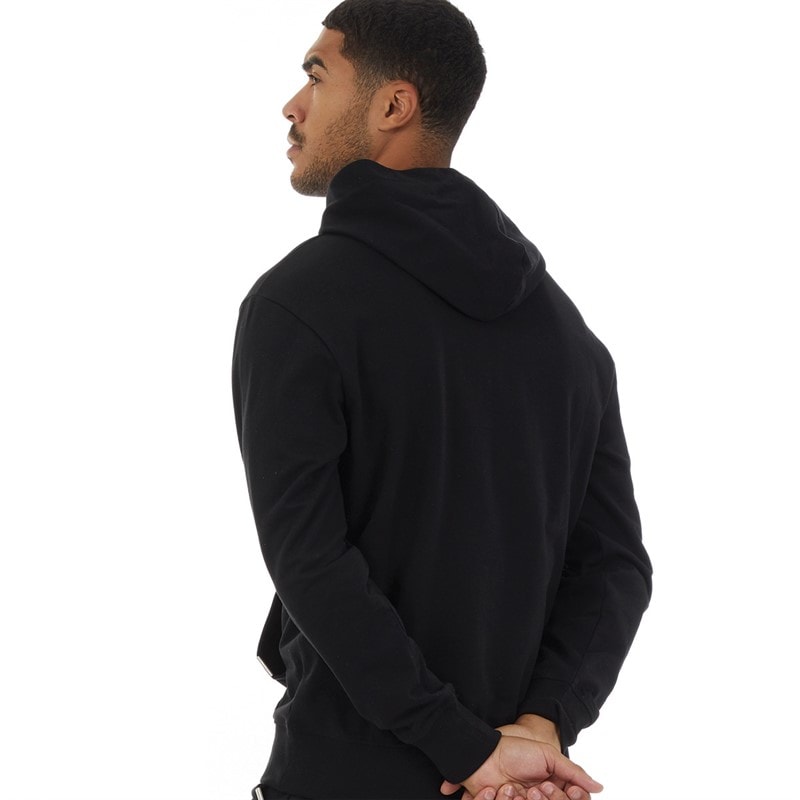Mens Relaxed Fit Hoodie Black - Image 2