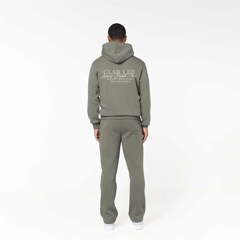 Mens Crafted Luxury Tracksuit Olive Smoke - Image 2