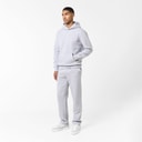 Mens Open Hem Tonal Signature Tracksuit Light Marl