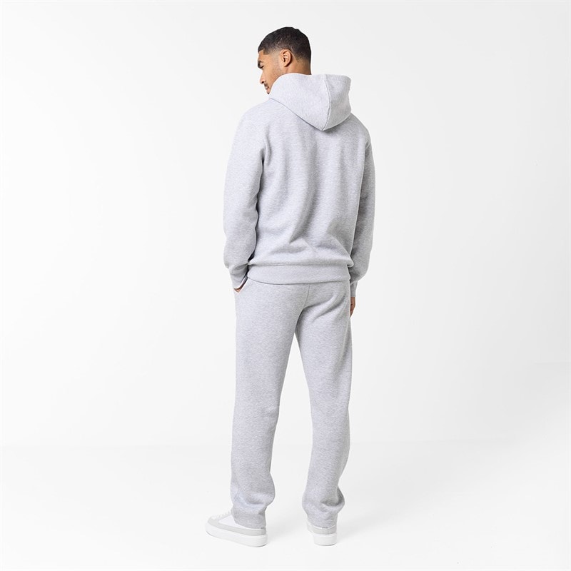 Mens Open Hem Tonal Signature Tracksuit Light Marl - Image 2