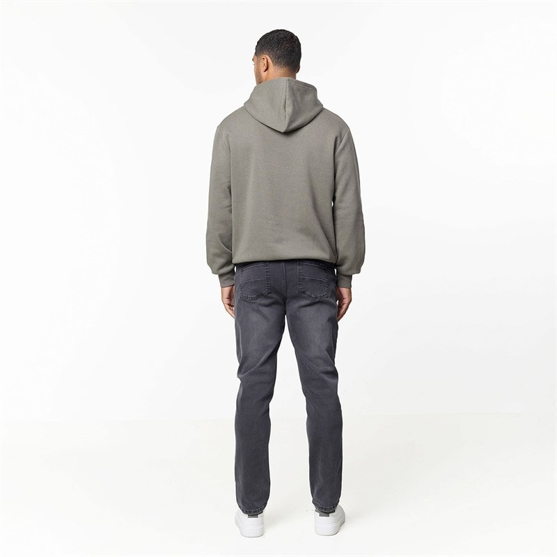 Mens Relaxed Fit Hoodie Olive Smoke - Image 2