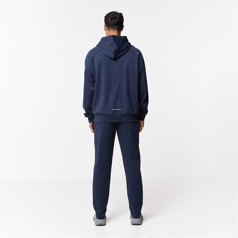 Mens Apex Interlock Hoodie Navy - Image 3