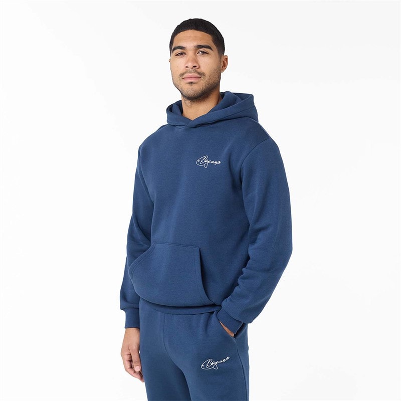 Closure London Mens Signature Studios Hoodie Navy