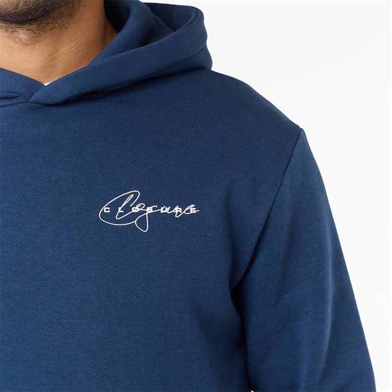 Mens Signature Studios Hoodie Navy - Image 4