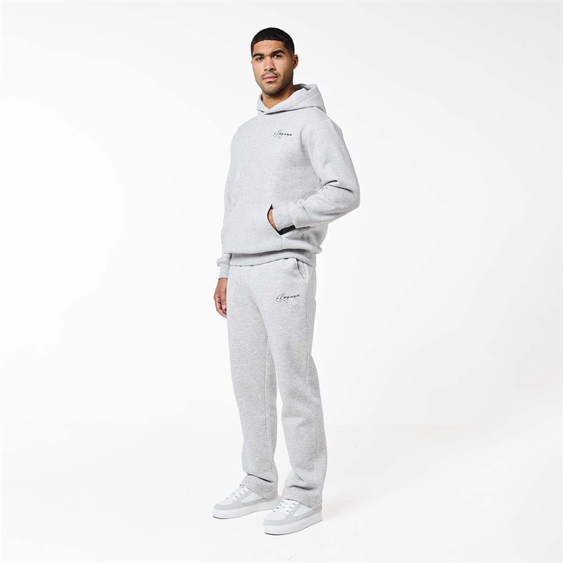 Mens Signature Studios Hoodie Grey Marl - Image 4