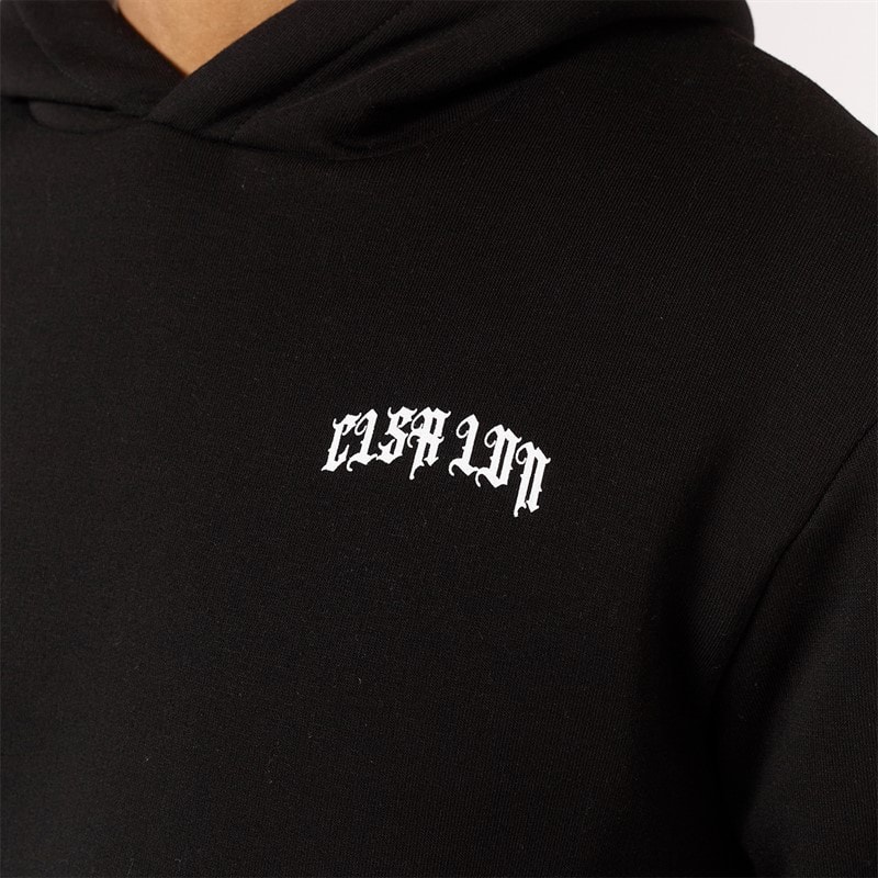 Mens Arch Gothic Hoodie Black - Image 3