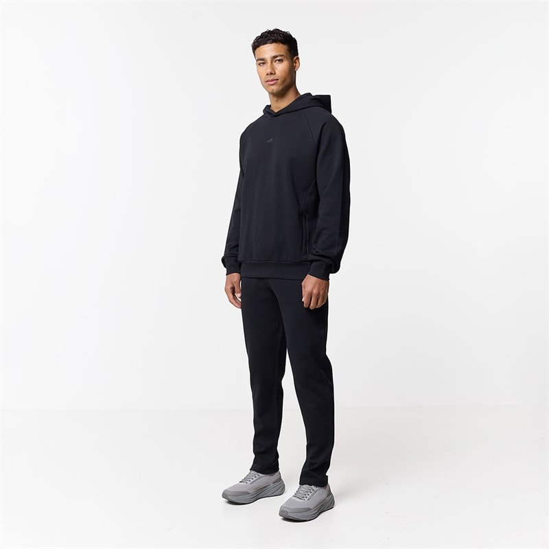 Mens Apex Interlock Open Hem Joggers Black - Image 2