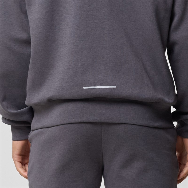Mens Apex Interlock Hoodie Charcoal - Image 4