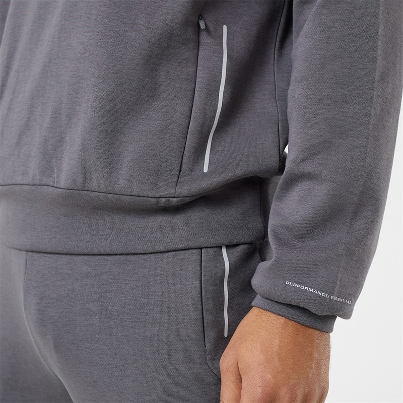 Mens Apex Interlock Hoodie Charcoal - Image 5