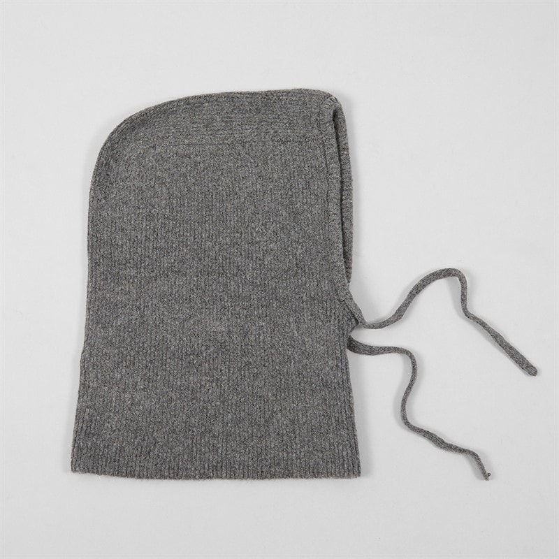 Pieces Womens Olivia Balaclava Snood Dark Charcoal - Image 3