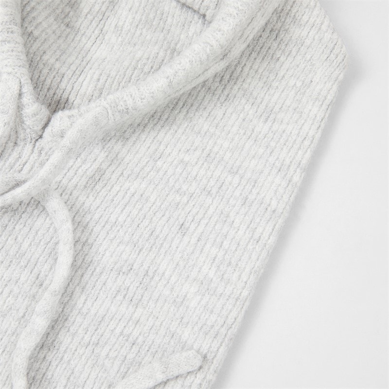 Pieces Womens Olivia Balaclava Snood Grey Marl - Image 4