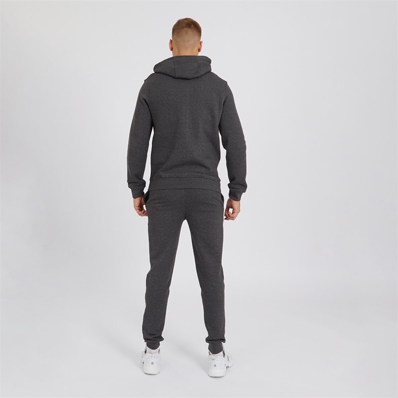 Mens Chelmere Hoodie And Joggers Set Charcoal Marl - Image 2