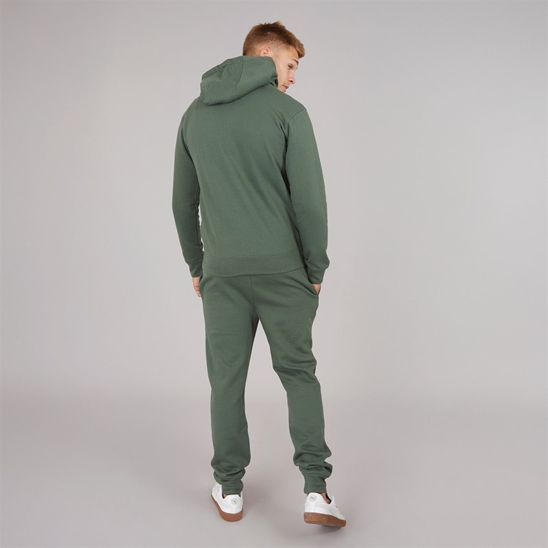 Mens Chelmere Hoodie And Joggers Set Dark Khaki - Image 2
