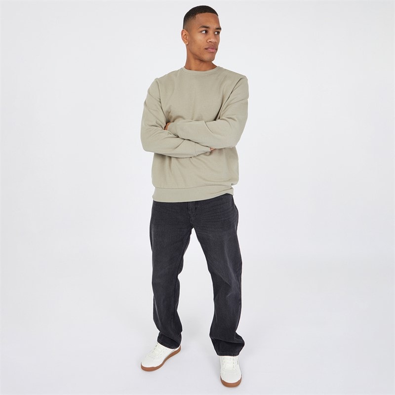 Mens Tillman Baggy Jeans Black Wash - Image 4