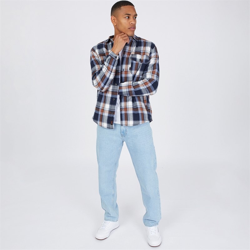 Mens Tillman Baggy Jeans Light Wash - Image 4
