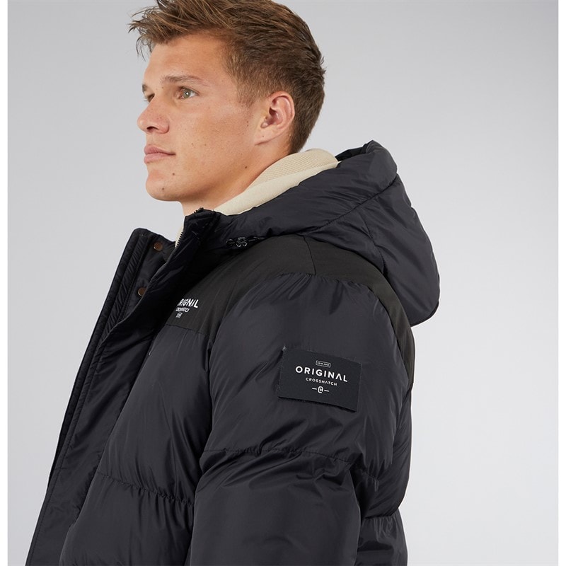 Mens Squadage Panel Jacket Black - Image 3