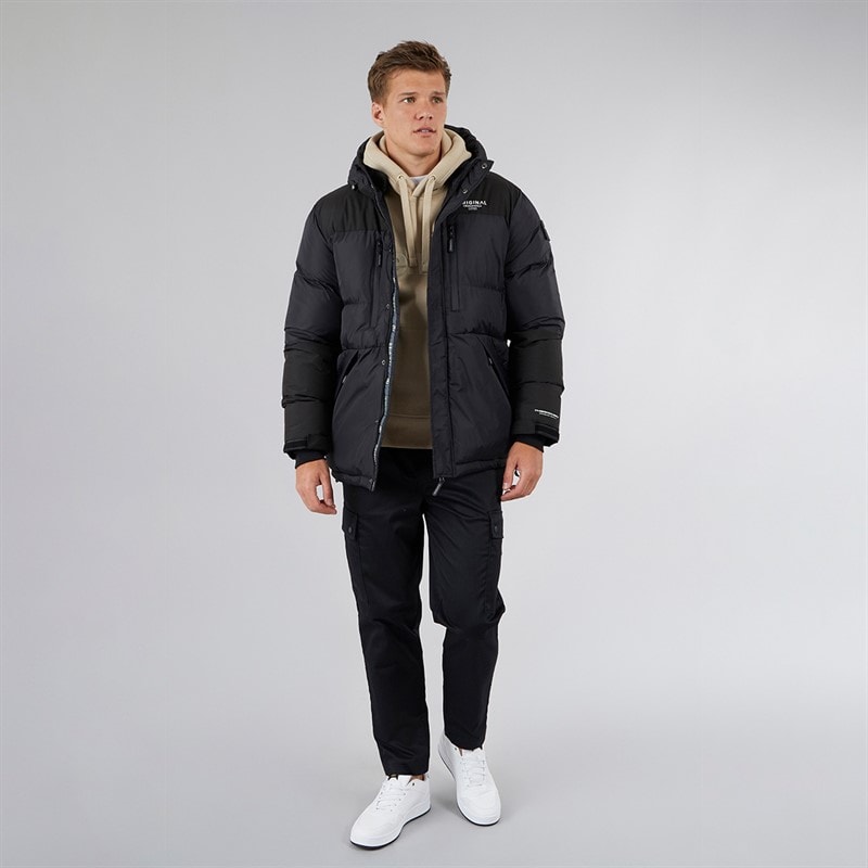 Mens Squadage Panel Jacket Black - Image 4