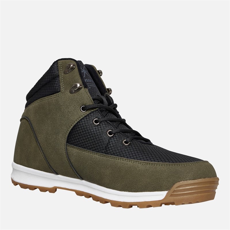 Mens Fordbliss Boots Black/Dark Olive - Image 5