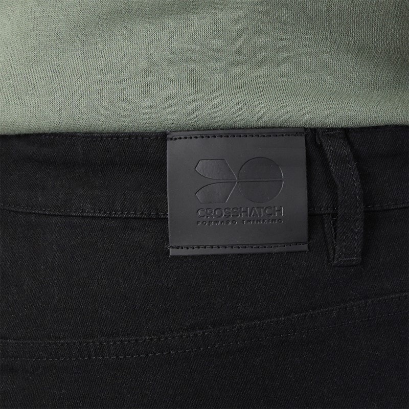 Mens Draker Straight Jeans Black - Image 3