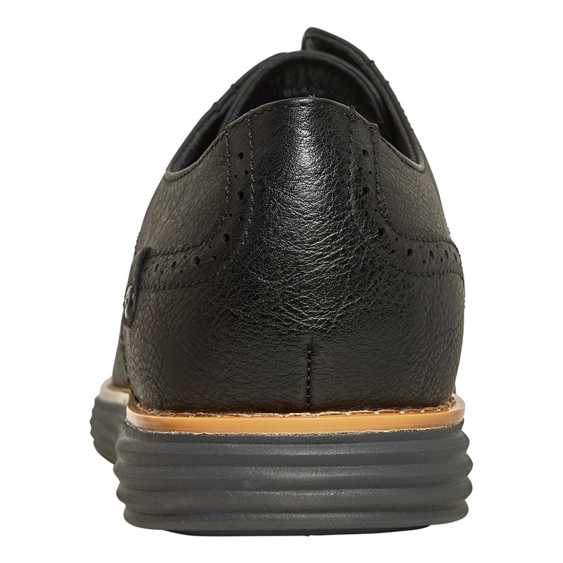 Mens Karl Brogue Shoes Black/Charcoal - Image 3