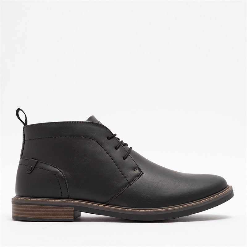 Mens Boyce Chukka Boots Black - Image 1