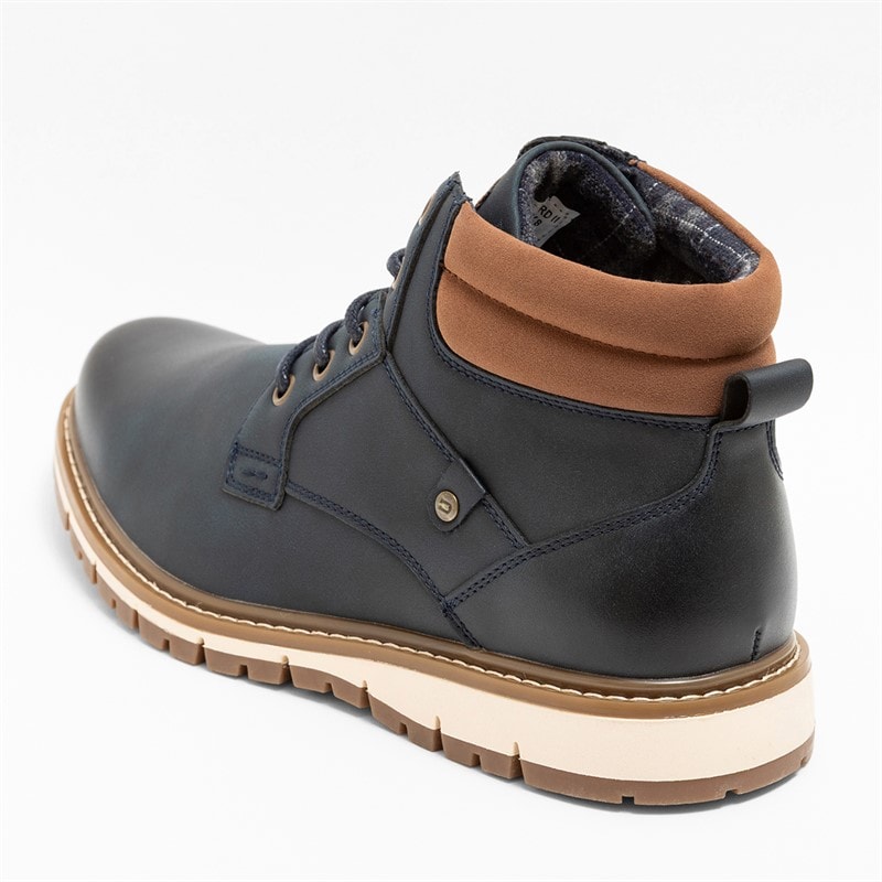 Mens Oxford II Boots Navy/Tan - Image 5