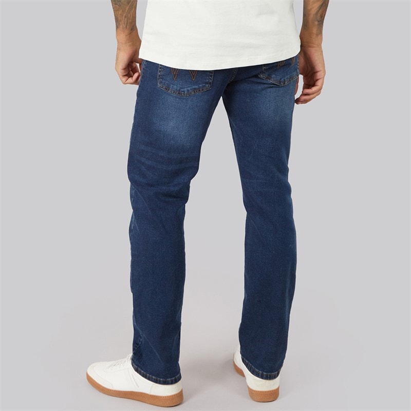 Mens Hydras Straight Fit Jeans Dark Wash - Image 2