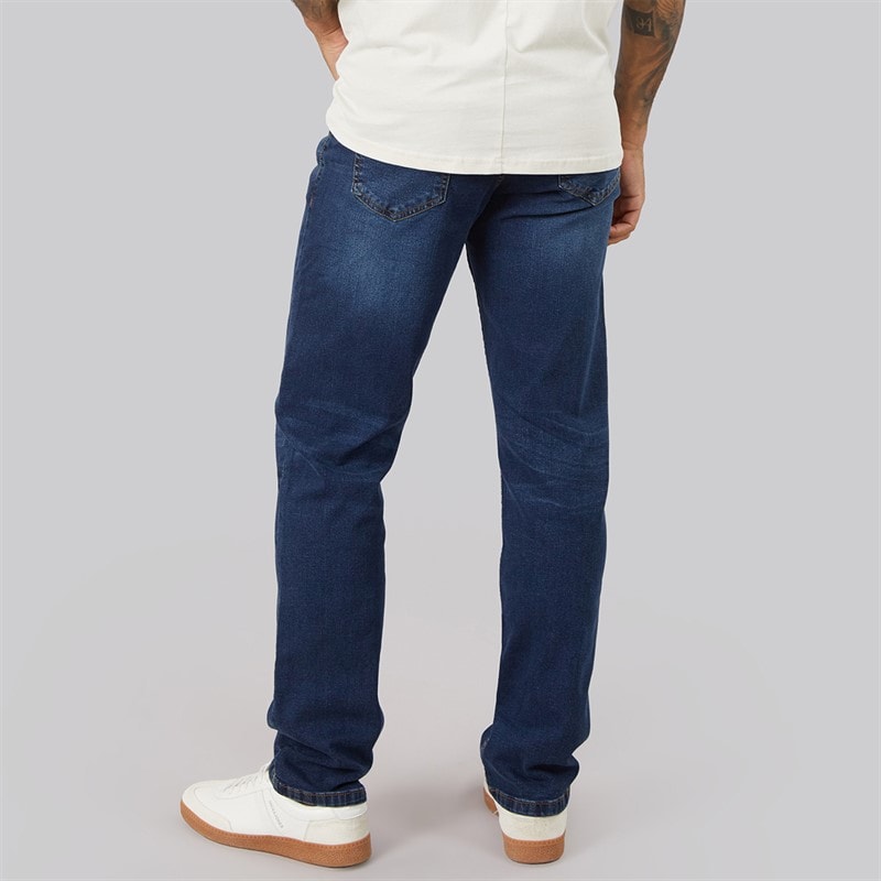 Mens Rushawn Relaxed Fit Jeans Dark Wash - Image 2