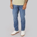 Mens Janstar Straight Fit Jeans Stonewash