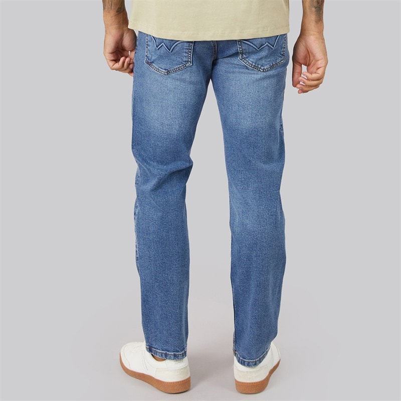 Mens Janstar Straight Fit Jeans Stonewash - Image 2