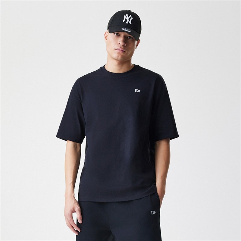 Mens New Era Essentials T-Shirt Black - Image 1