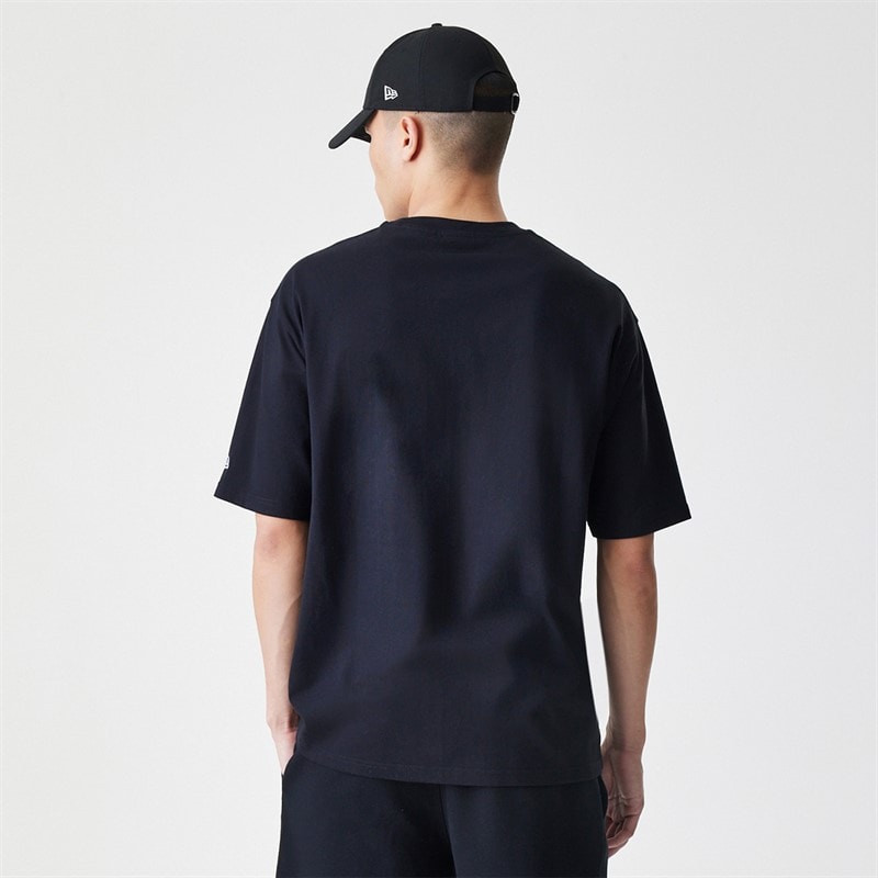 Mens New Era Essentials T-Shirt Black - Image 2