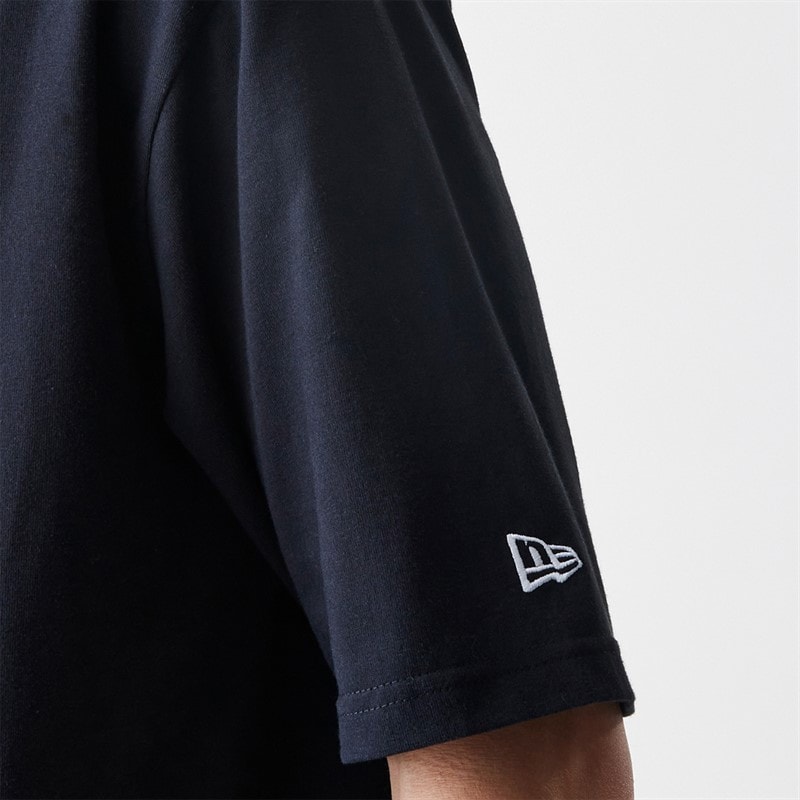Mens New Era Essentials T-Shirt Black - Image 3