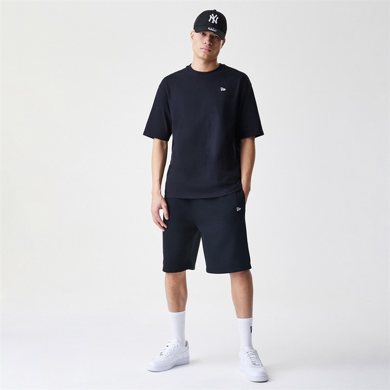 Mens New Era Essentials T-Shirt Black - Image 4