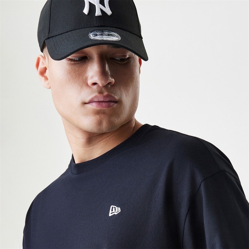 Mens New Era Essentials T-Shirt Black - Image 5