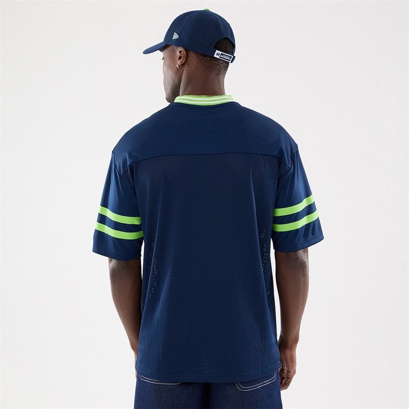 Mens Seattle Seahawks Mesh T-Shirt Multi - Image 2