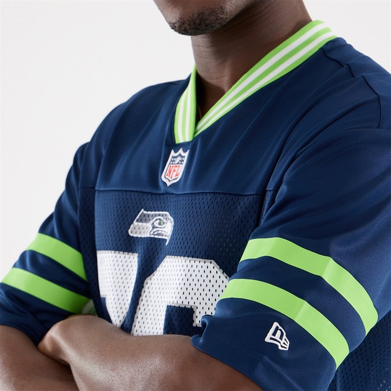Mens Seattle Seahawks Mesh T-Shirt Multi - Image 4