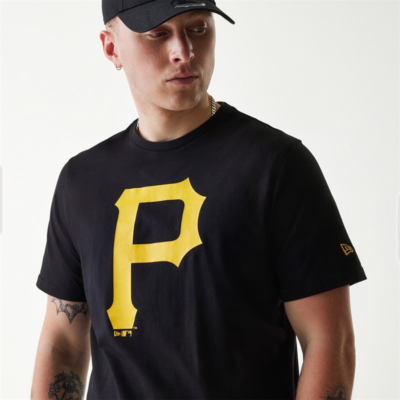 Mens Pittsburgh Pirates T-Shirt Black - Image 3