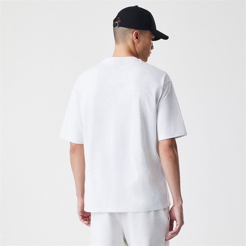 Mens New Era Essentials T-Shirt Grey - Image 2