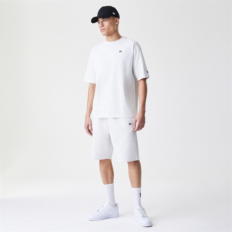 Mens New Era Essentials T-Shirt Grey - Image 4
