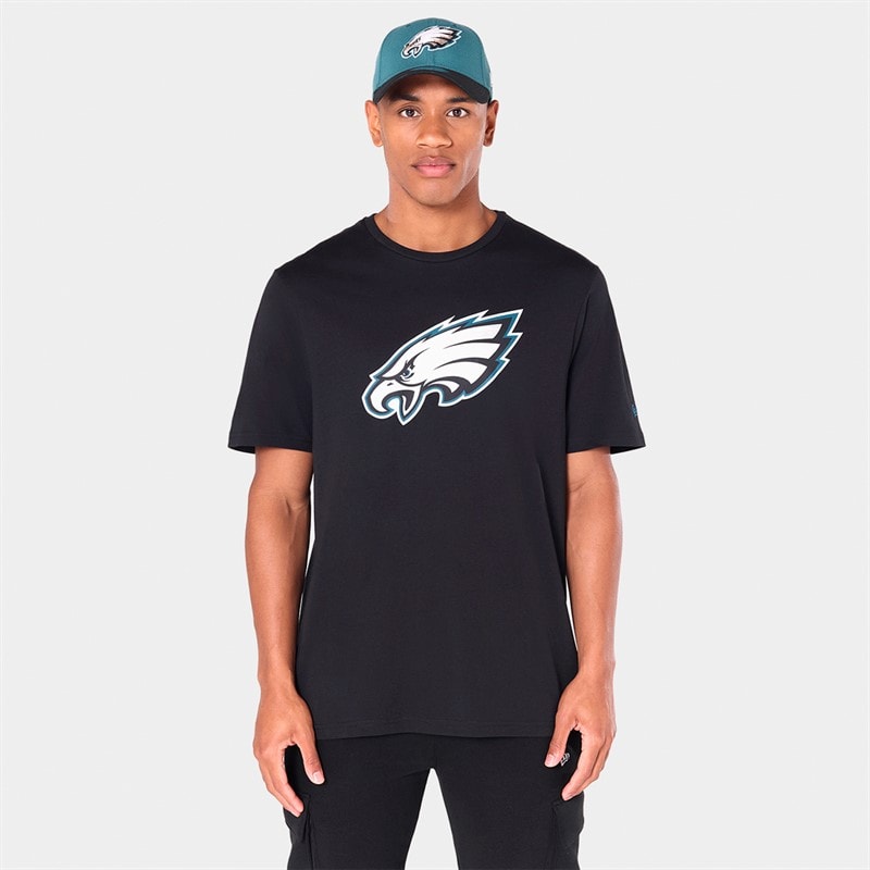 New Era Mens Philadelphia Eagles T-Shirt Black