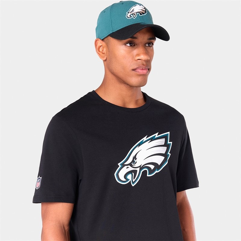 Mens Philadelphia Eagles T-Shirt Black - Image 3