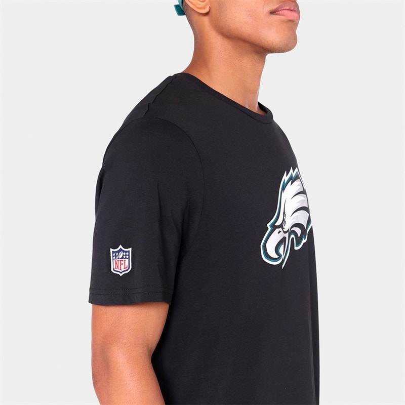 Mens Philadelphia Eagles T-Shirt Black - Image 4