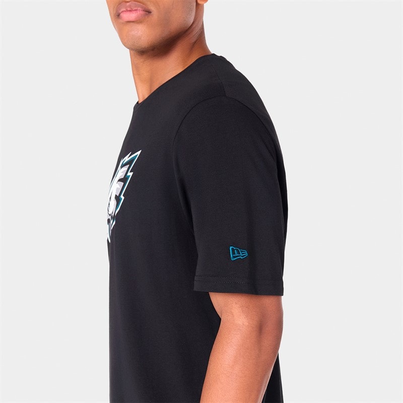 Mens Philadelphia Eagles T-Shirt Black - Image 5