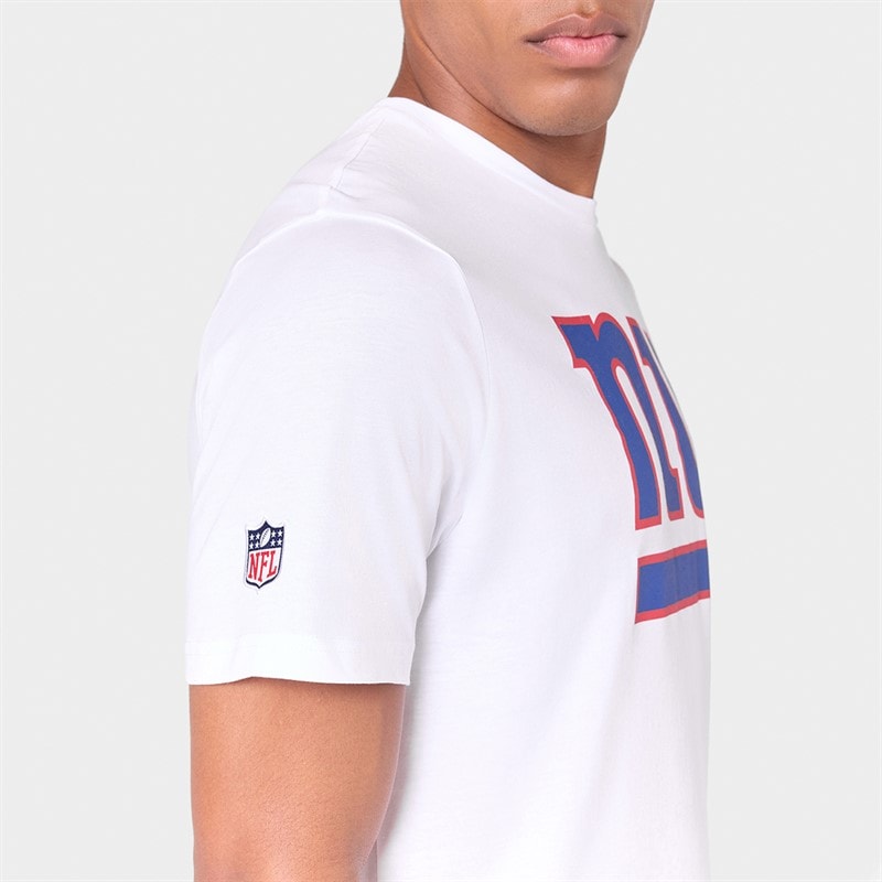 Mens New York Giants T-Shirt White - Image 4