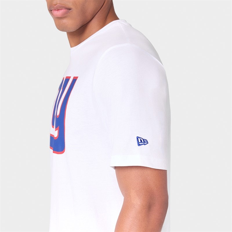 Mens New York Giants T-Shirt White - Image 5