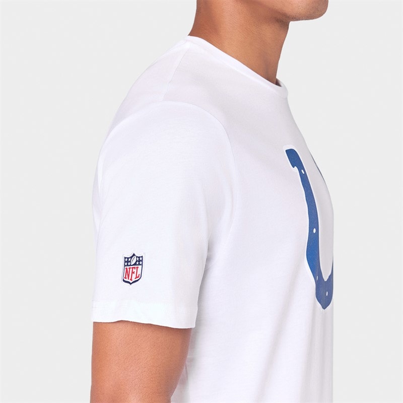 Mens Indianapolis Colts T-Shirt White/White - Image 4