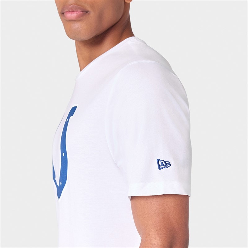 Mens Indianapolis Colts T-Shirt White/White - Image 5