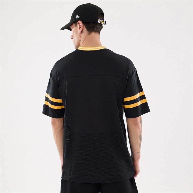 Mens Pittsburgh Pirates Mesh T-Shirt Black - Image 2